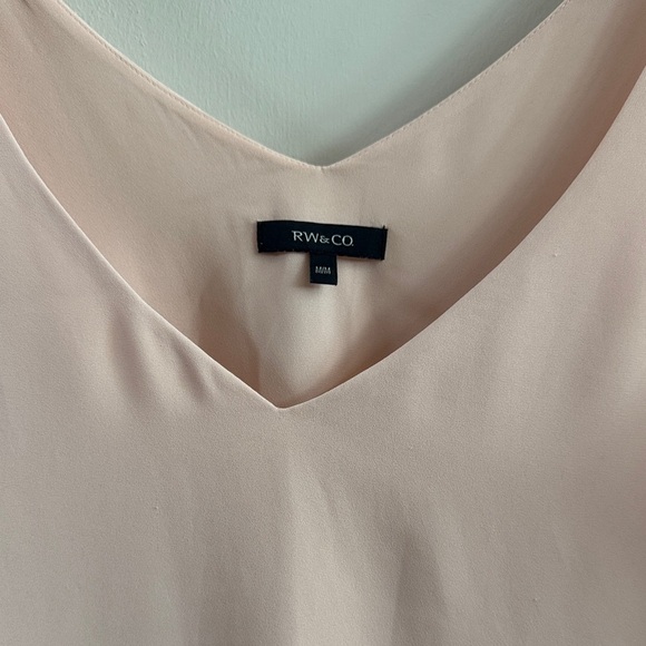 RW&CO. Blush V-Neck Tank Top - Picture 2 of 5